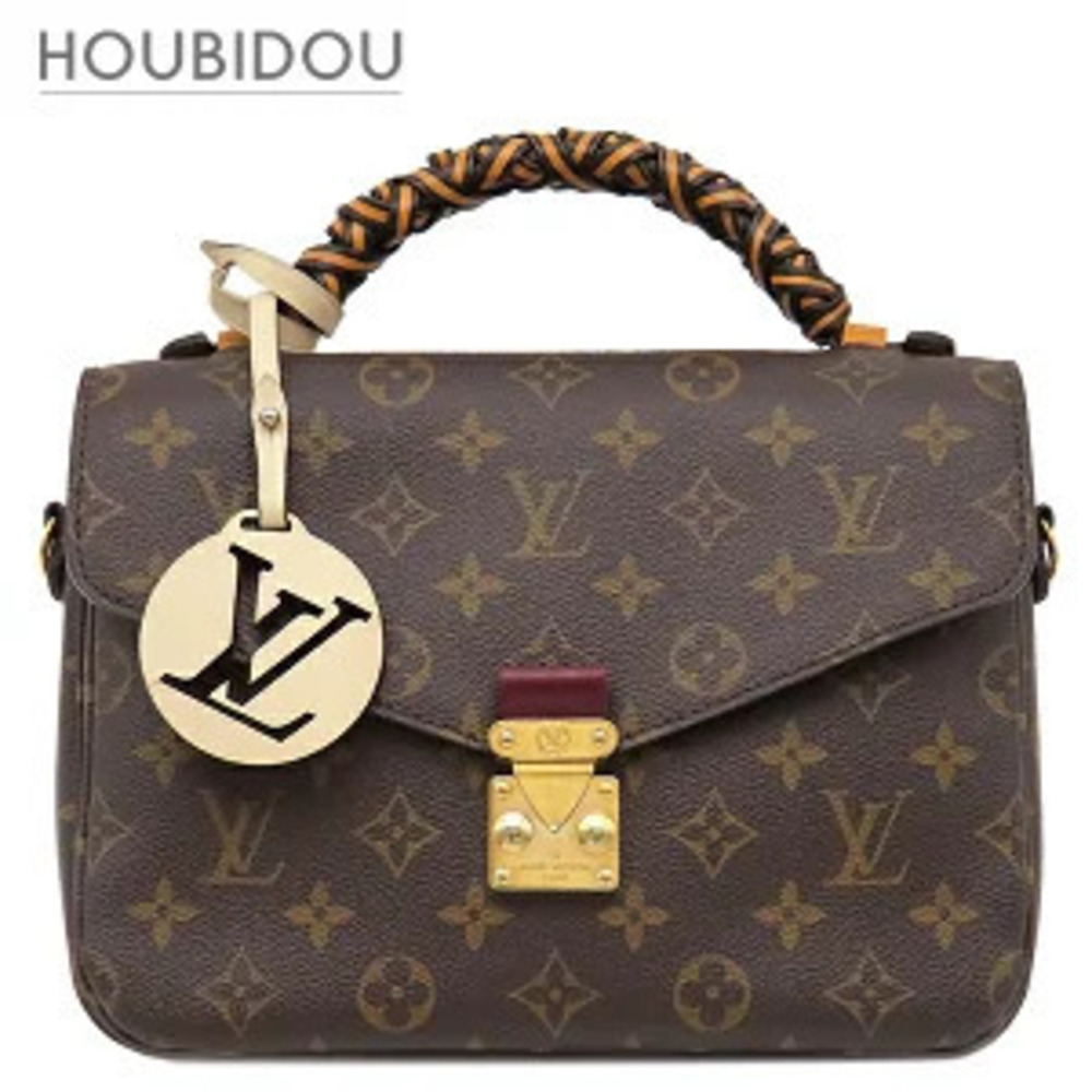 Louis Vuitton bag Pochette Metis Monogram canvas woven handbag shoulder
